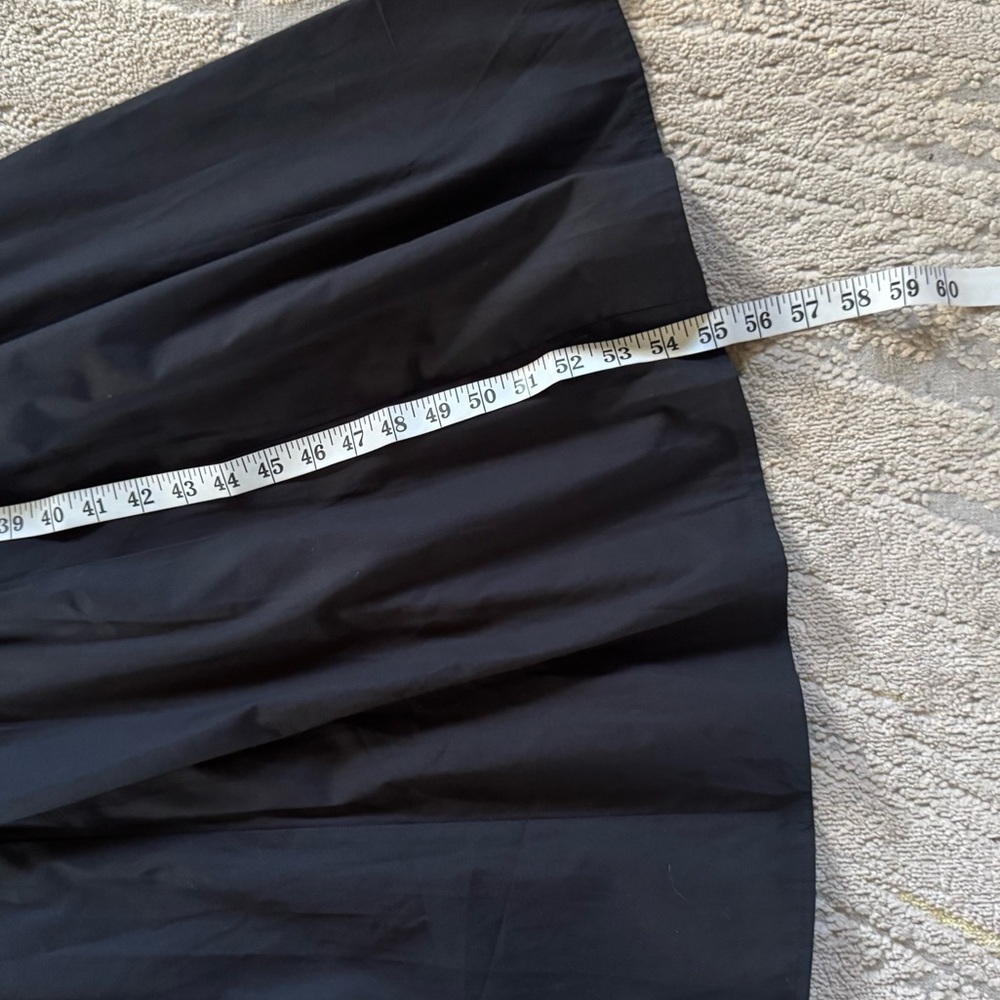 ASOS black long maxi dress square neck pleat waist smocked back 10 - Picture 11 of 16